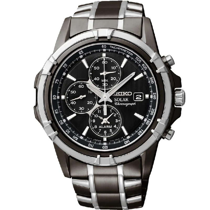 Men's Solar Powered Watch Formal Event Edition-Seiko SSC143P-9 Solar Chronograph