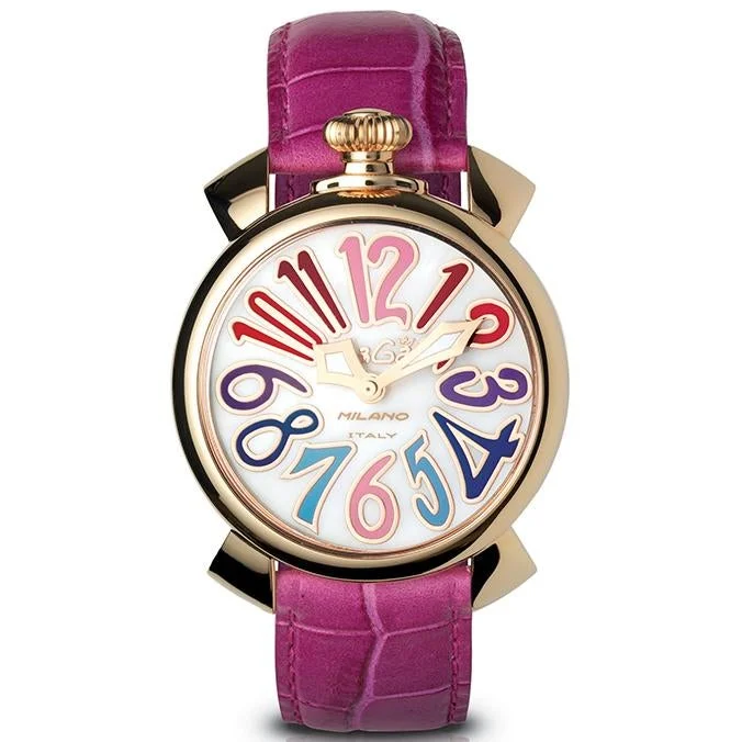 Men's Screw-Down Crown Field Watches-Gaga Milano Ladies Purple Manuale Watch 5021.1 Men's Screw-Down Crown Field Watches-Gaga Milano Ladies Purple Manuale Watch 5021.1