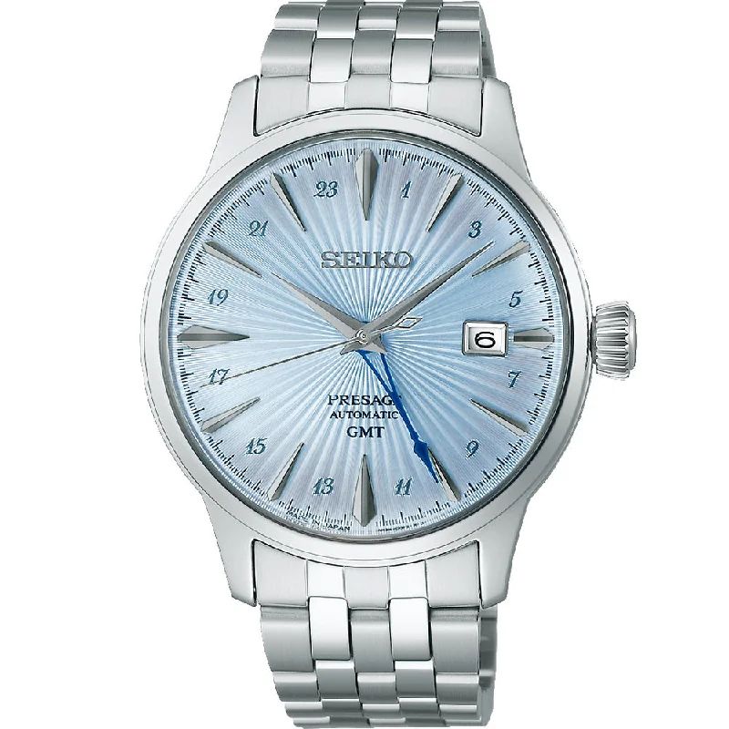 Men's GMT Watches with 100m Water Resistance -Seiko Presage SSK037J Cocktail Time GMT Men's GMT Watches with 100m Water Resistance -Seiko Presage SSK037J Cocktail Time GMT