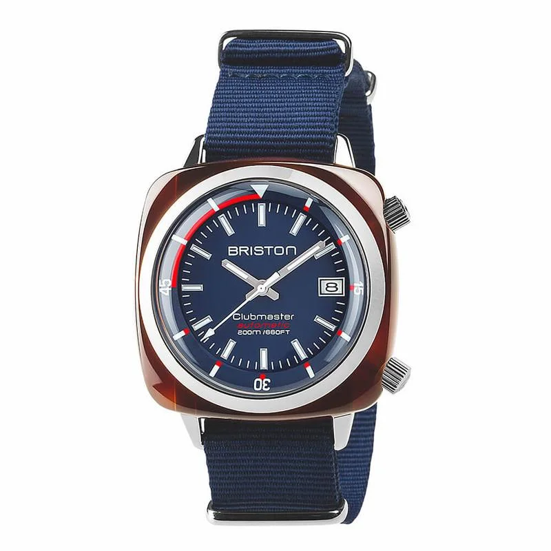 Men's Dive Watches for Military Use -Briston Blue Clubmaster Diver Automatic Watch 17642.SA.TD.15.NNB