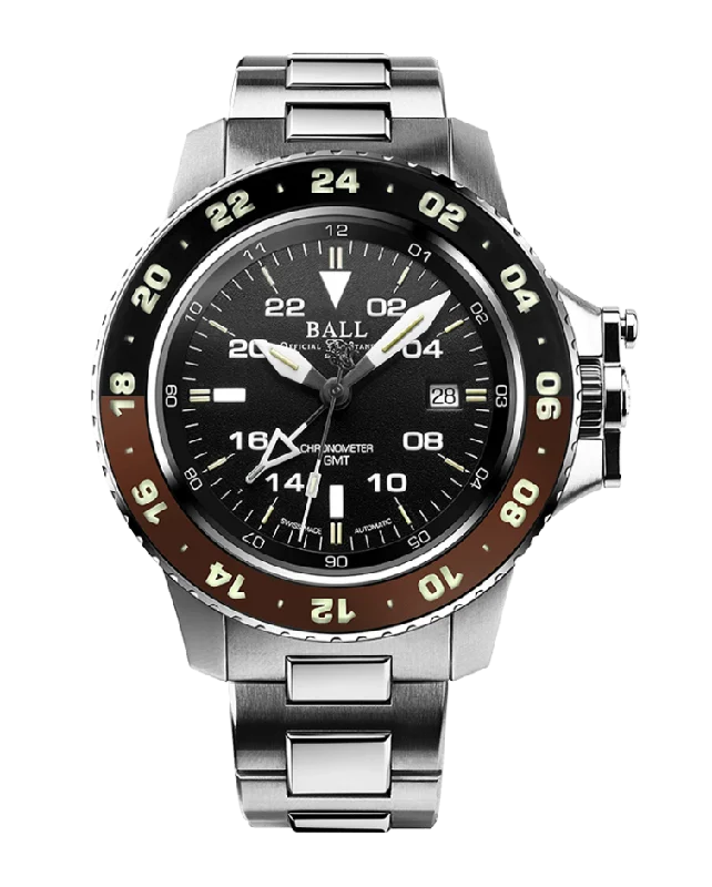 Men's Swiss Designer Edition-Ball Men's Watch Engineer Hydrocarbon AeroGMT II Black DG2018C-S12C-BK Men's Swiss Designer Edition-Ball Men's Watch Engineer Hydrocarbon AeroGMT II Black DG2018C-S12C-BK