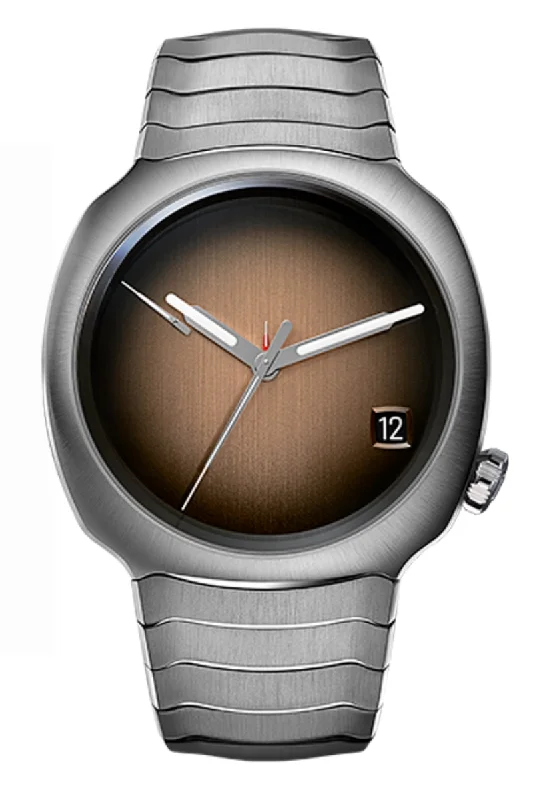 Men's Romantic Dinner Design Dress Watches-H. Moser & Cie Streamliner Perpetual Calendar Salmon 6812-1201
