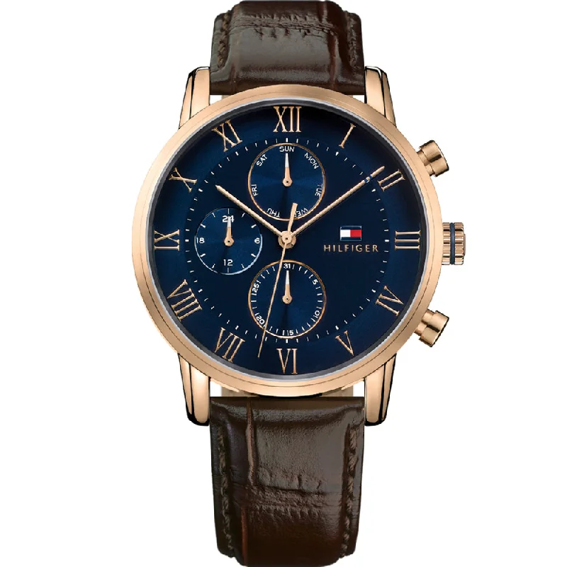 Men's Tonneau Case Style Digital Watches-Tommy Hilfiger Kane 1791399 Multi-Function