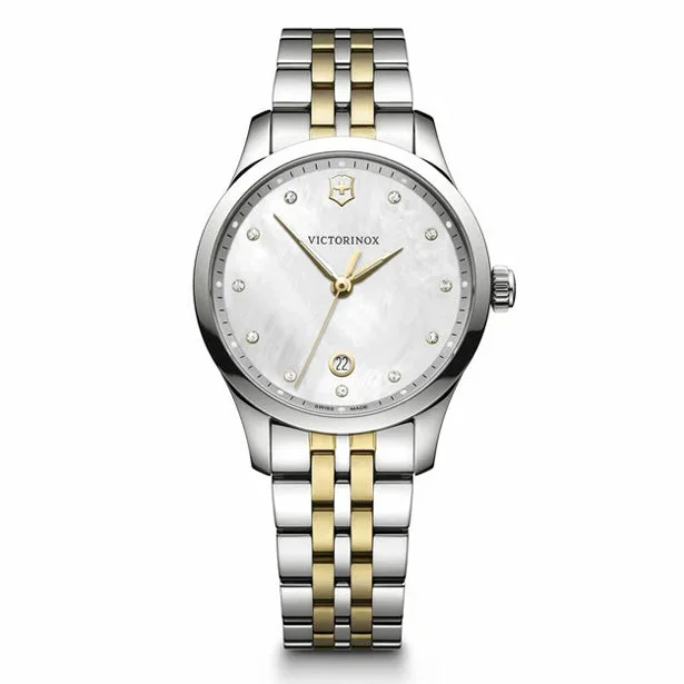 Men's Swiss Watch Occasional Edition-Victorinox Alliance Small Ladies' Two-Tone Watch 241831