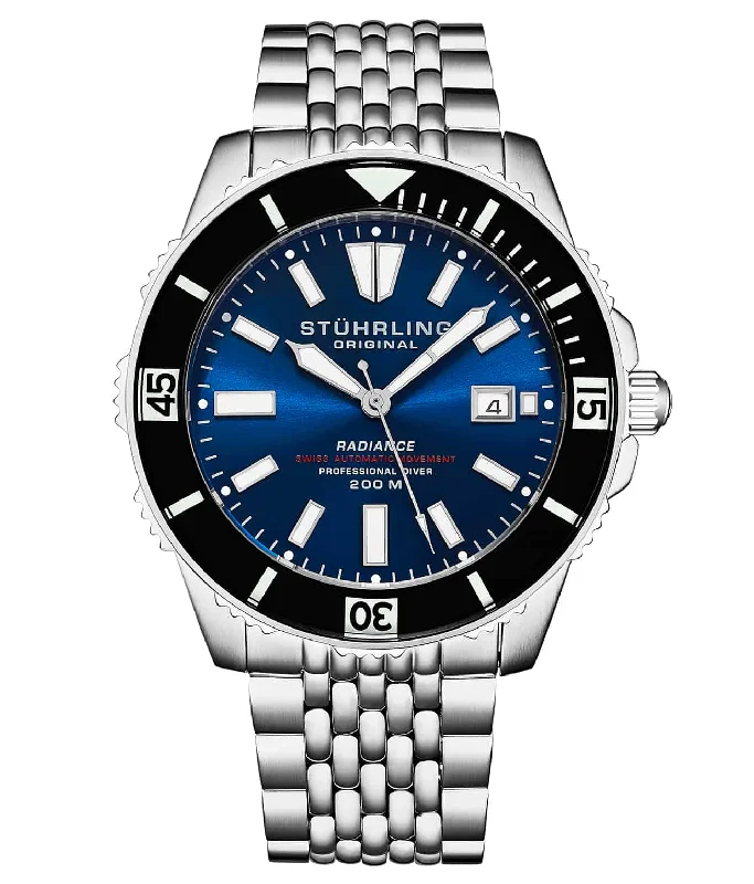 Blue Dial/Silver Case/Black Bezel/Silver Bracelet