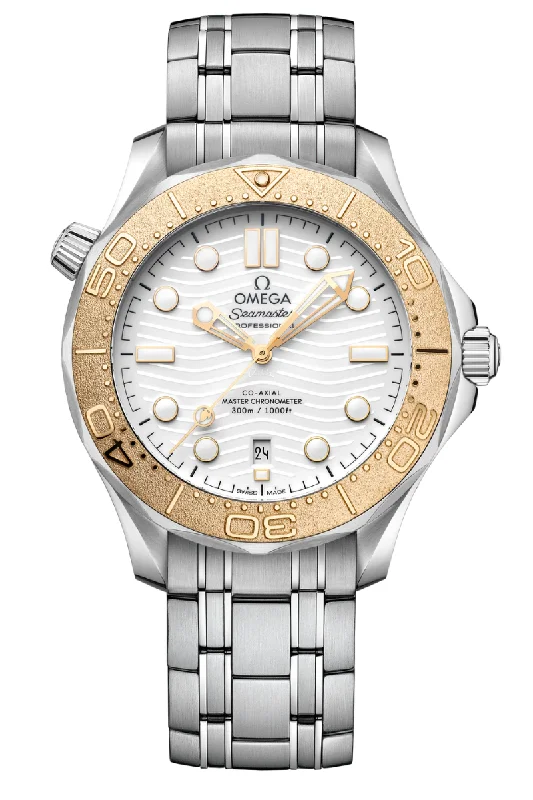 Men's Wedding Style Dress Watches-Omega Seamaster Diver 300M Paris 2024 Co‑Axial Master Chronometer 522.21.42.20.04.001