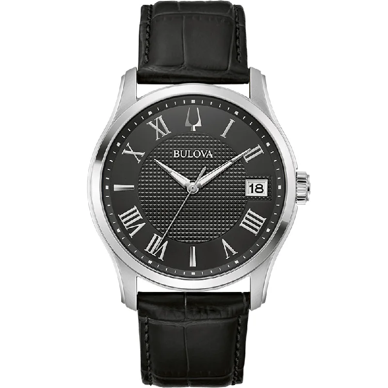 Men's Extra Large Design Digital Watches-Bulova Classic Wilton 96B390