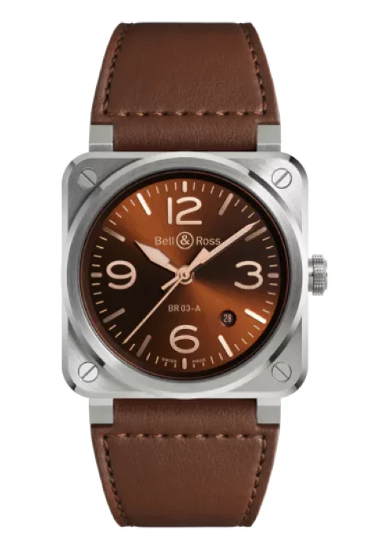 Men's Automatic Wind Design Dress Watches-Bell & Ross BR03A-GH-ST/SCA