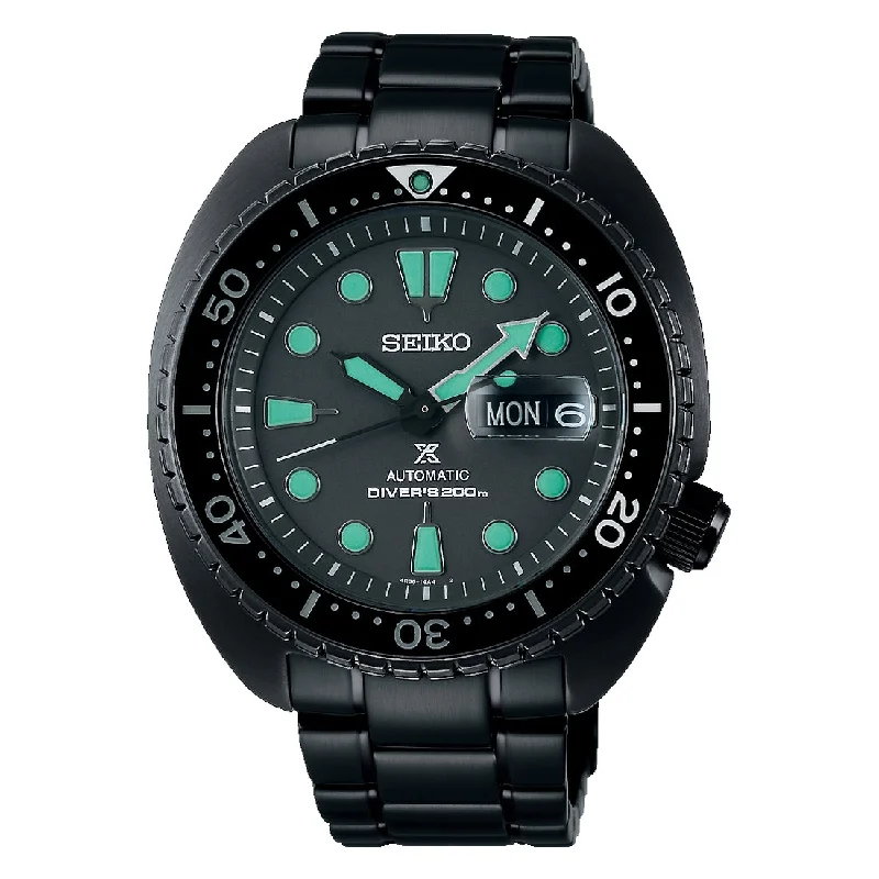 Men's Extra Large Sports Watches-Seiko Prospex SRPK43K1 Turtle Night Vision