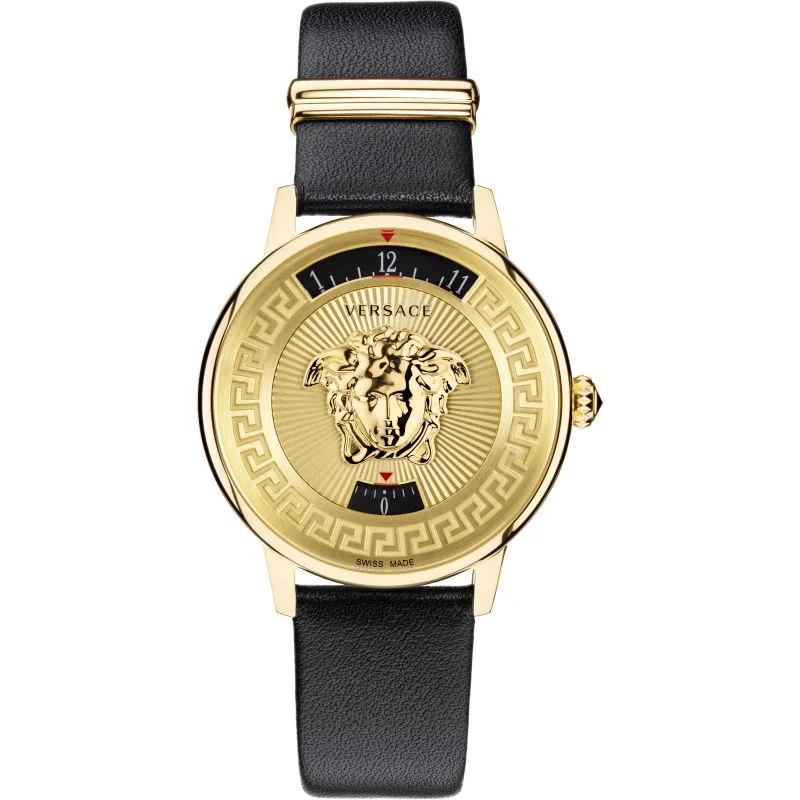 Men's Swiss Watch Gift Edition-Versace Medusa Icon Ladies Gold Watch VEZ200221