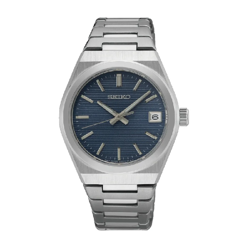 Women's Mechanical Watch Unique Shape Edition-Orologio Seiko Sport SUR575P1 donna acciaio quadrante blu Women's Mechanical Watch Unique Shape Edition-Orologio Seiko Sport SUR575P1 donna acciaio quadrante blu