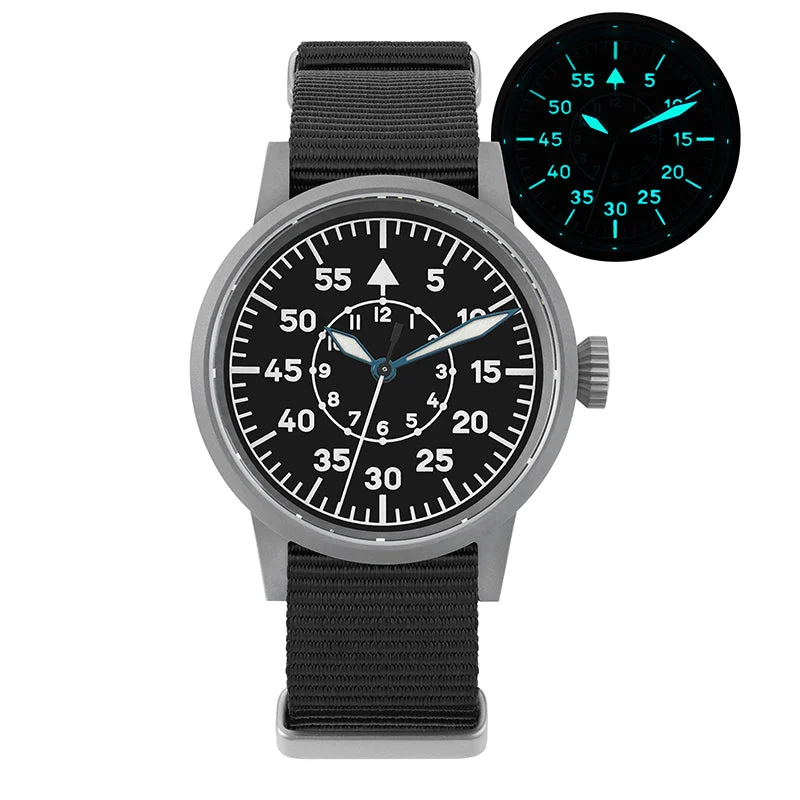 Men's Military Watches for Tactical Gear -Militado 37mm VH31 Pilot Field Watch ML10 Men's Military Watches for Tactical Gear -Militado 37mm VH31 Pilot Field Watch ML10