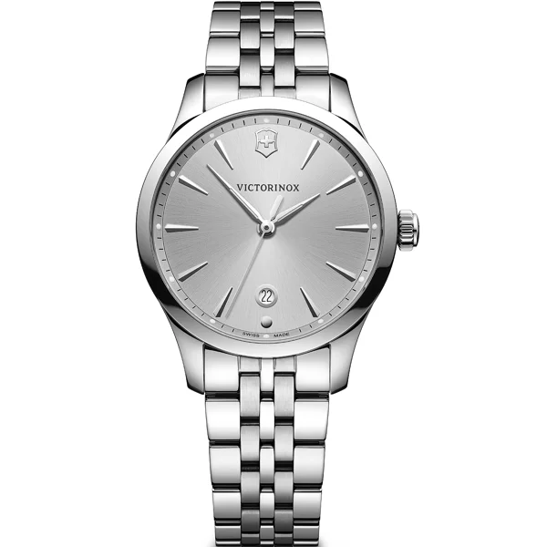 Men's Swiss Watch Casual Wear Edition-Victorinox Alliance Ladies' Grey Silver Watch 241828