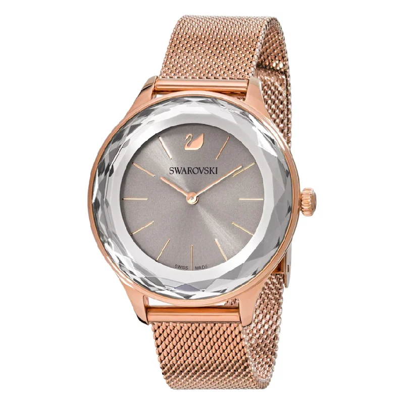 Men's Swiss Valentine's Day Edition-Swarovski Watch Octea Nova Mini Rose Gold Mesh 5451634