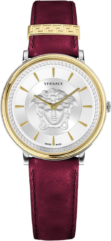 Men's Swiss Valentine's Day Edition-Versace Ladies Watch V-Circle 38mm Red Burgundy VE8101819