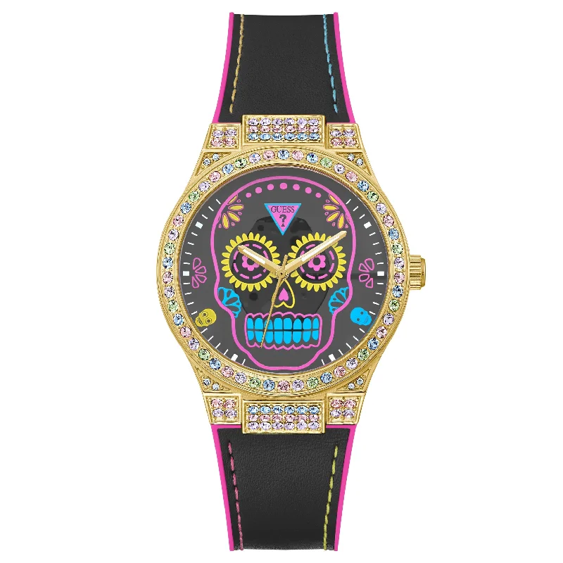 Men's Minimalist Style Slim Watches-Guess GW0505L1 Ladies Calaverta Gold Watch