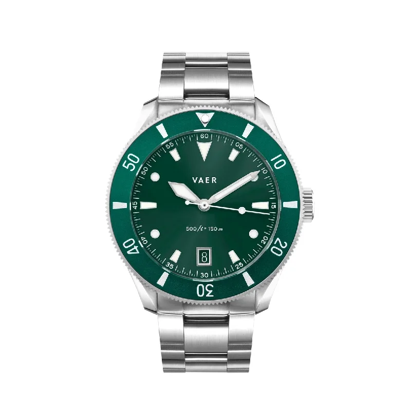 Men's Dive Watches with Comfortable Fit -DS2 Meridian Green - Quartz 39mm
