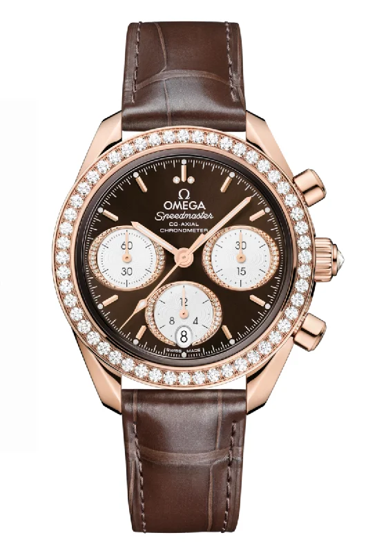 Men's Autumn Design Dress Watches-Omega Speedmaster Speedmaster 38 Chronograph Sedna 324.58.38.50.63.001