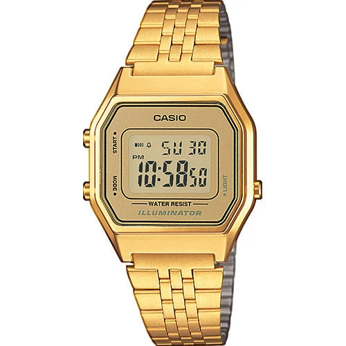 Women's French Made Design Mechanical Watches-Casio vintage LA680WEGA-9ER medio