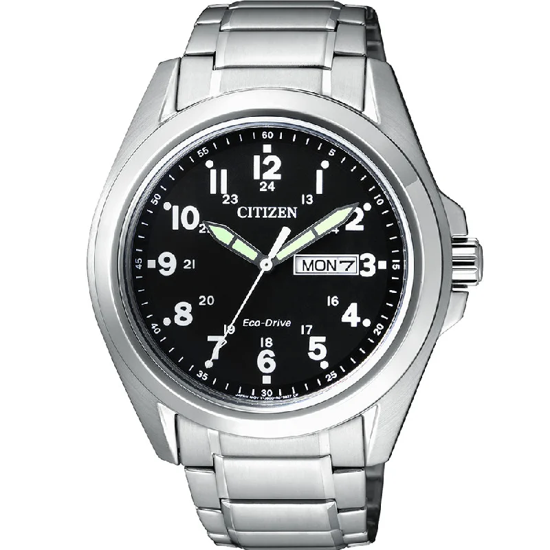 Men's American Made Style Digital Watches-Citizen Eco-Drive AW0050-58E