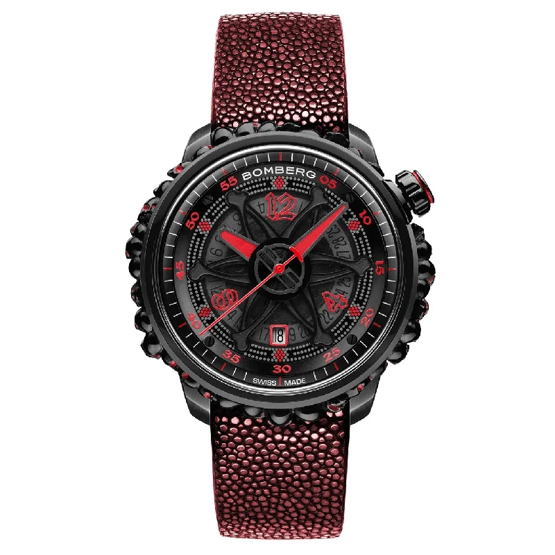 Men's Swiss Designer Edition-Bomberg Watch BB-01 Automatic Red Catacomb Limited Edition CT43APBA.25-2.11