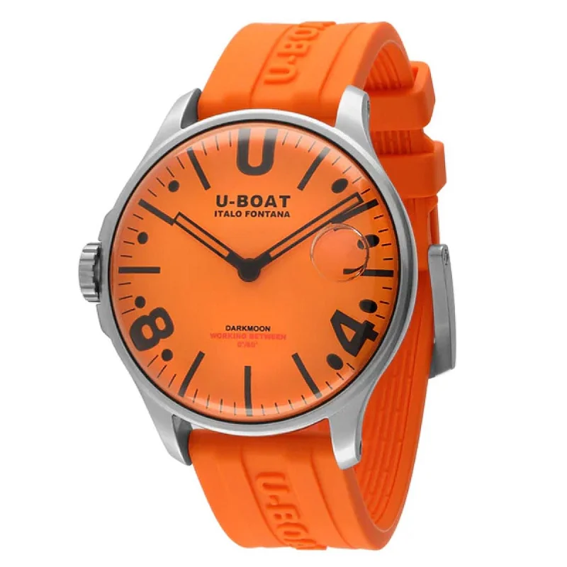 Men's Swiss Seasonal Edition-U-Boat Watch Darkmoon 44 Orange 8965