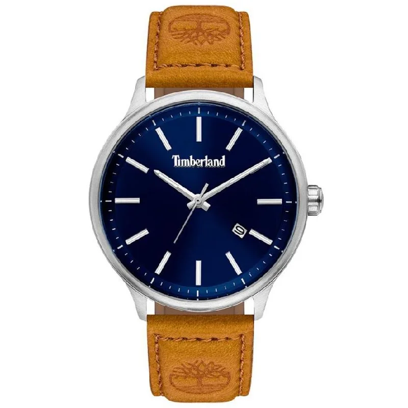 Men's Birthday Design Dress Watches-Timberland Westborough Tan Watch 15638JS/03