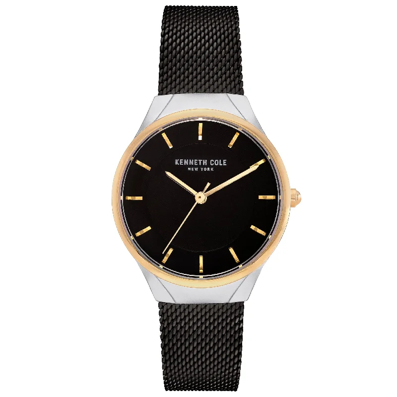 Men's Everyday Wear Dress Watches-Kenneth Cole Ladies Black Watch KC50962004