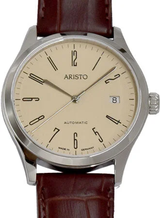 Men's International Brand Dress Watches-Bauhaus 38 Creme 4H128 - Sapphire