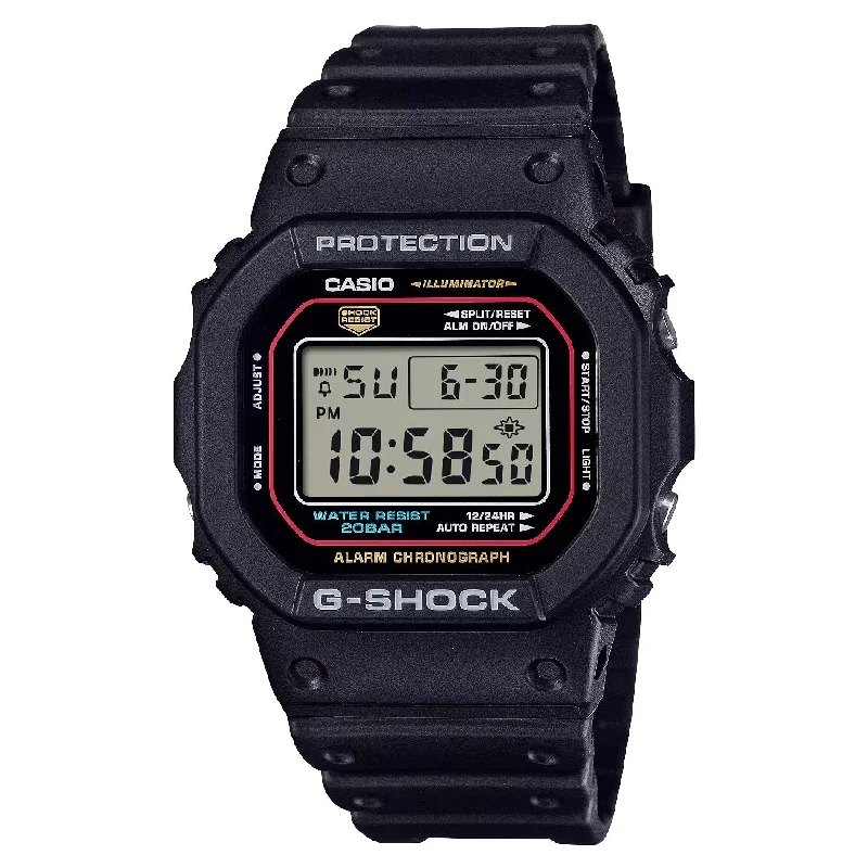 Men's British Made Sports Watches-Orologio G-Shock DW-5600RL-1ER riedizione con colori originali
