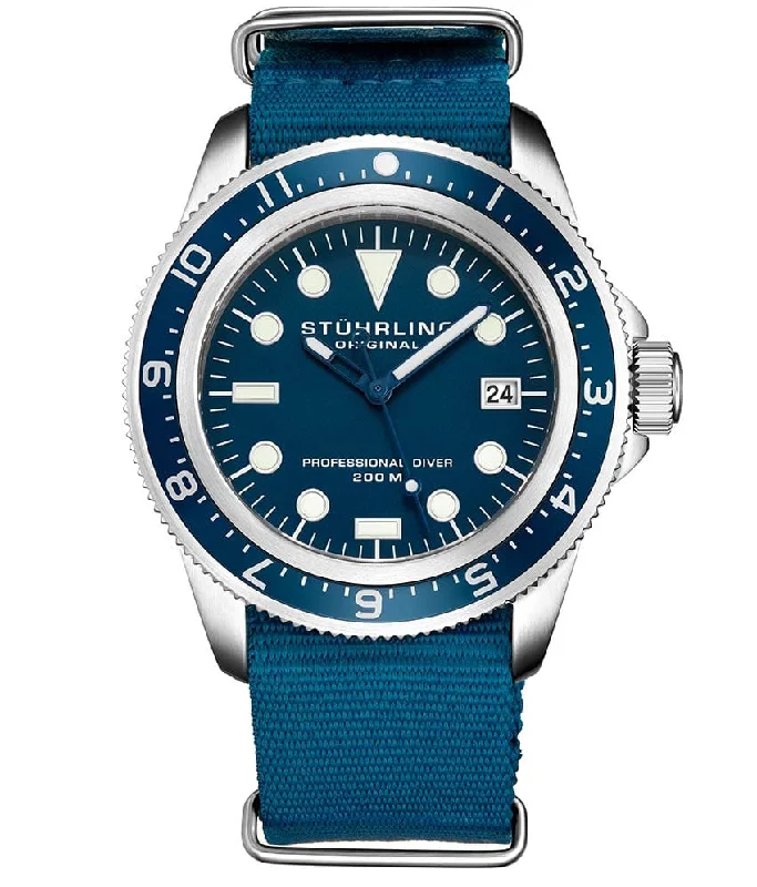 Blue Dial / Silver Case / Blue Strap Silver Tang Buckle