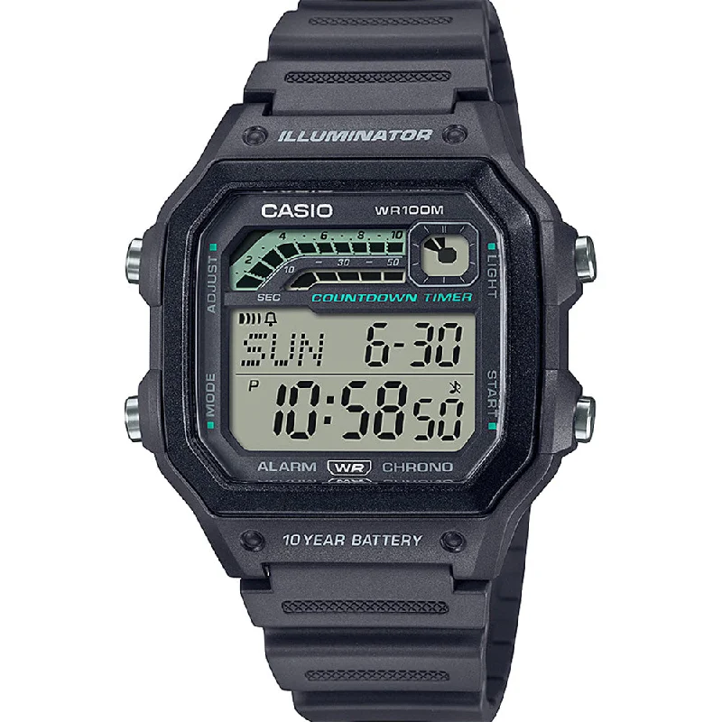 Men's New Year's Eve Design Sports Watches-Casio WS1600H-8 Digital Sports Watch