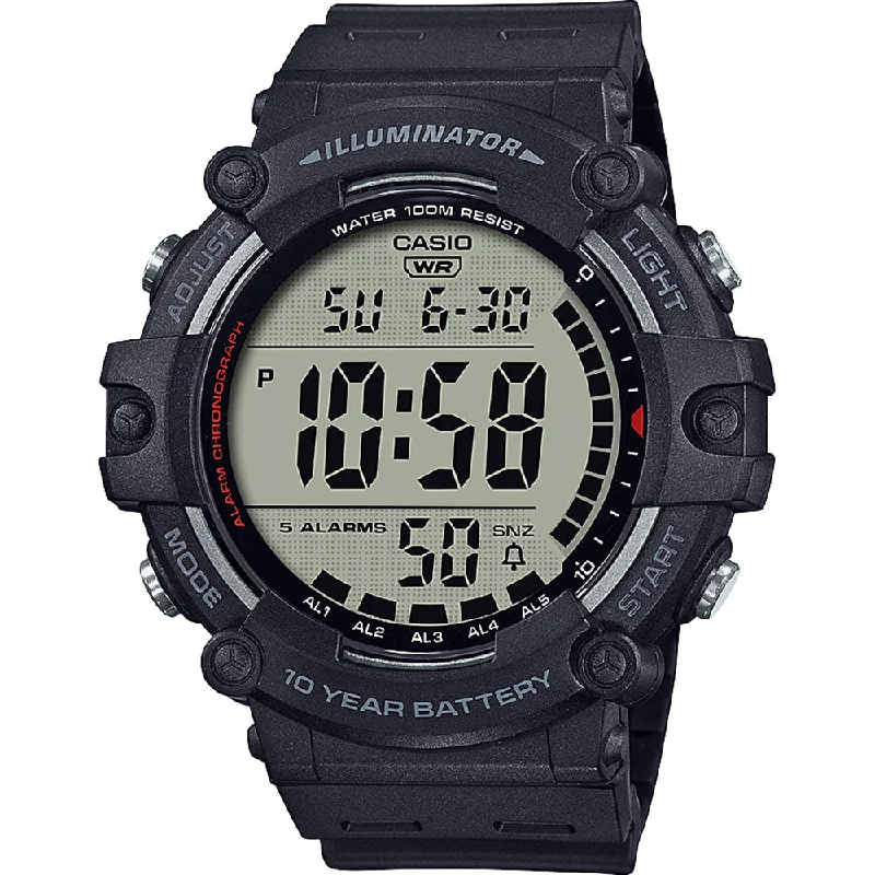 Mens Everyday Wear Style Smart Watches-Casio AE1500WH-1 Digital