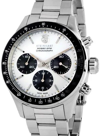 Men's Chronograph Watches with Black Strap -Ocean One Vintage Chronograph 2 Silver