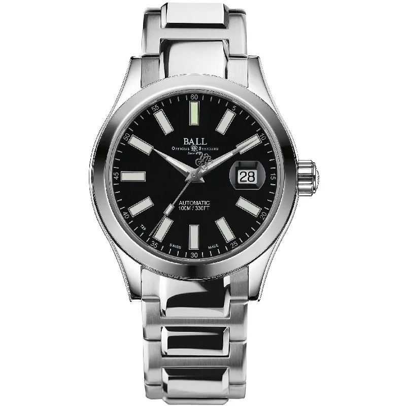 Men's Swiss Personalized Edition-Ball Engineer III Marvelight Men's Black Watch NM9026C-S6J-BK