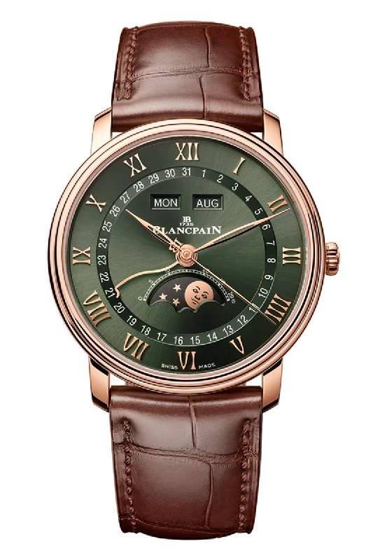 Men's Local Brand Style Dress Watches-Blancpain Villeret Quantième Complet 6654A 3653 55B Men's Local Brand Style Dress Watches-Blancpain Villeret Quantième Complet 6654A 3653 55B