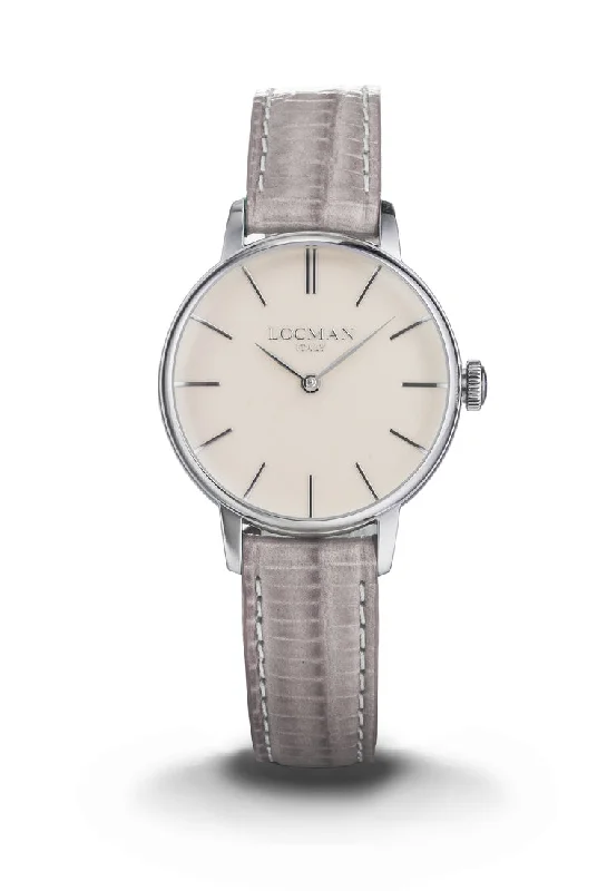 Women's Automatic Wind Style Mechanical Watches-Locman 1960 donna cipria pelle viola 0253A10A-00CINKPV Women's Automatic Wind Style Mechanical Watches-Locman 1960 donna cipria pelle viola 0253A10A-00CINKPV