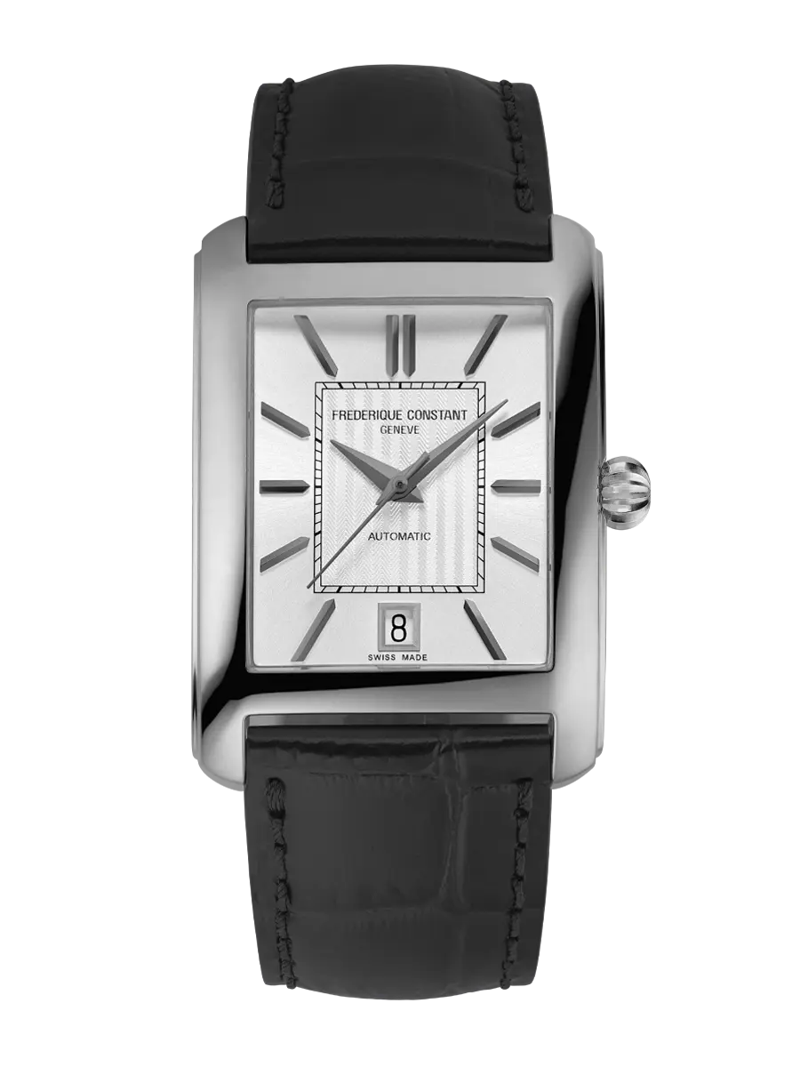 Men's Classic Style Men's Traditional Watches-Frederique Constant Ladies Watch Classic Carree Automatic Black FC-303S4C6 Men's Classic Style Men's Traditional Watches-Frederique Constant Ladies Watch Classic Carree Automatic Black FC-303S4C6