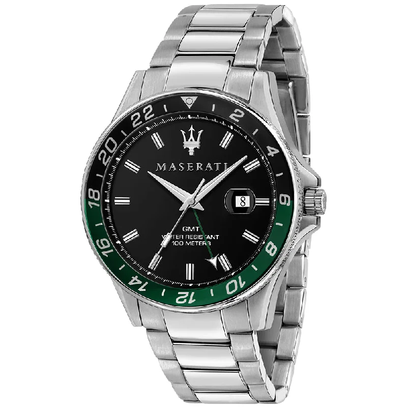 Men's Italian Made Design Sports Watches-Maserati R8853140005 Sfida GMT