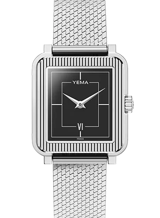 Women's High-End Design Mechanical Watches-Radiance Quartz Steel Black