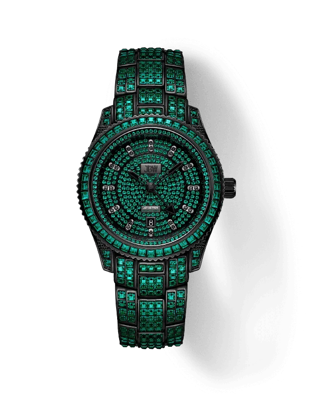 Men's Mechanical Watch Warranty-RESERVE Jet Setter GMT Emerald | R6393C
