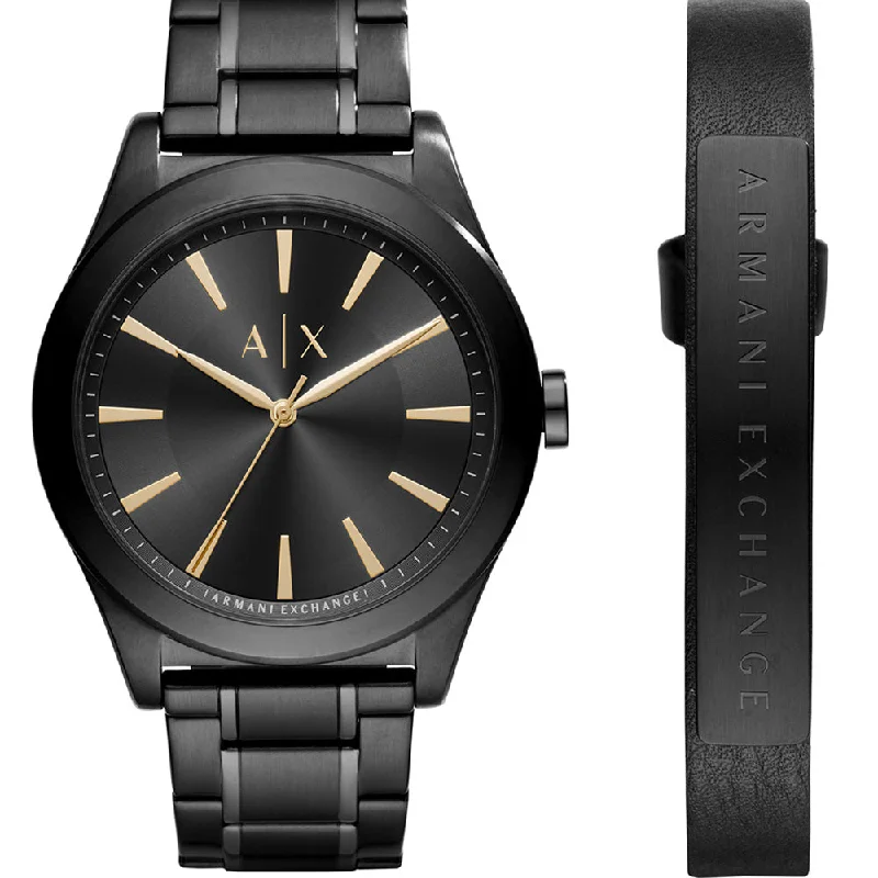 Men's Night Out Design Digital Watches-Armani Exchange Nico AX7102 Gift Set