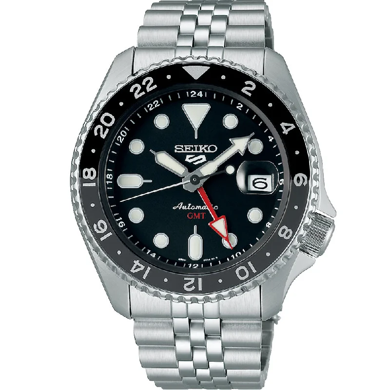 Men's Christmas Gift Style Digital Watches-Seiko 5 SSK001K Automatic GMT SKX Series
