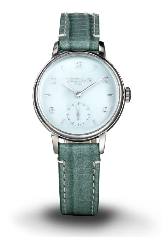 Women's Retro Style Women's Mechanical Watches-Locman 1960 donna turchese piccoli secondi pelle 0258A12A-00GANKPG Women's Retro Style Women's Mechanical Watches-Locman 1960 donna turchese piccoli secondi pelle 0258A12A-00GANKPG