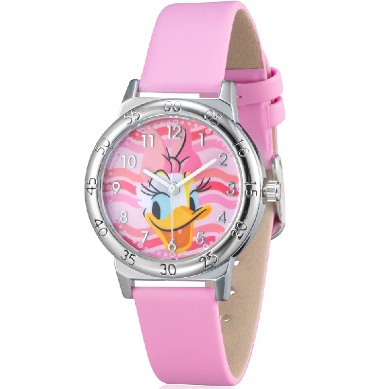 Kid's Japanese Made Watches for Reliability-Disney SPW043 Daisy Duck Time Teacher