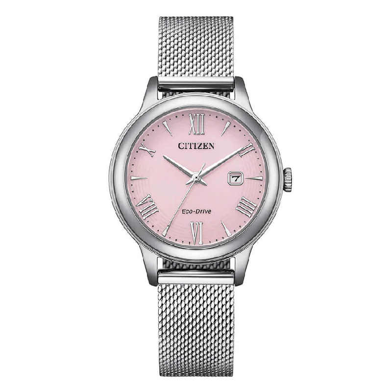 Women's Mechanical Watch Anniversary Edition-Orologio Citizen OF rosa in acciaio EW2621-75X
