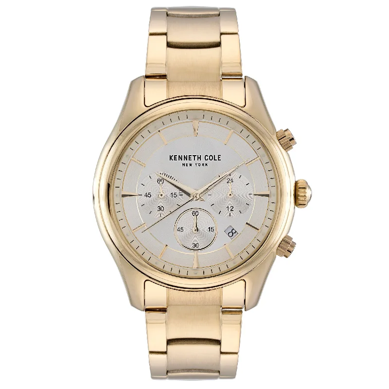 Men's Autumn Dress Watches-Kenneth Cole Men's Gold Watch KC50946005
