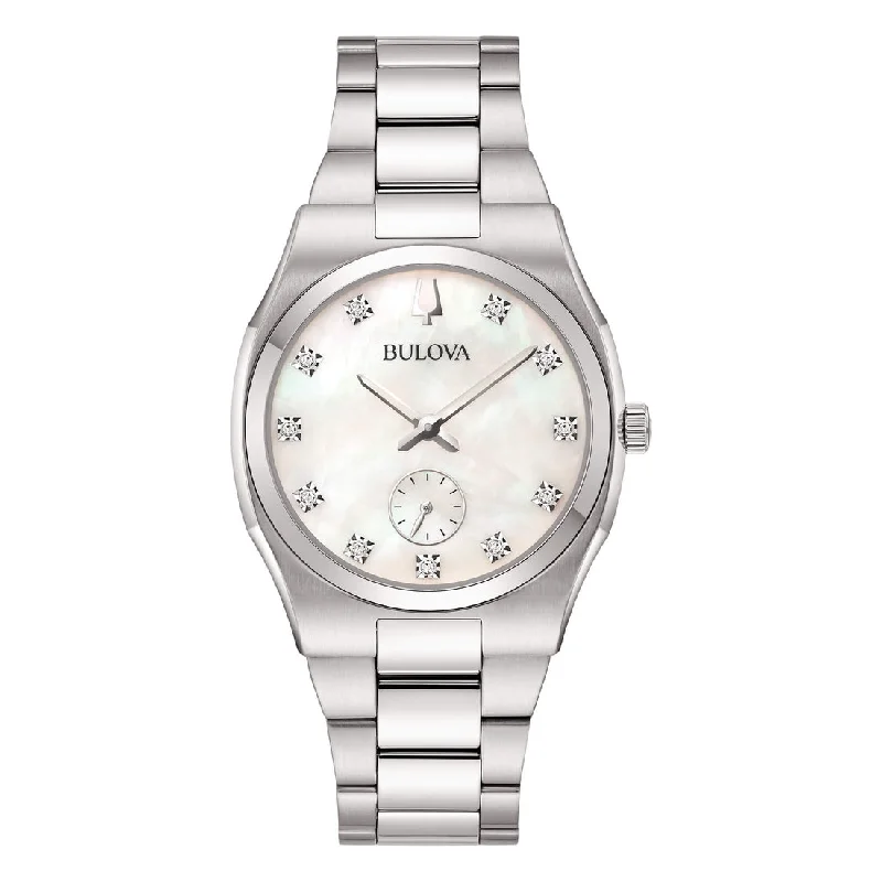 Women's Limited Edition Style Women's Mechanical Watches-Orologio Bulova donna 96P242 Surveyor madreperla piccoli secondi Women's Limited Edition Style Women's Mechanical Watches-Orologio Bulova donna 96P242 Surveyor madreperla piccoli secondi