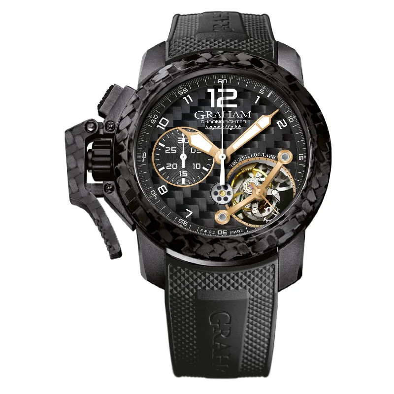 Men's Field Watches Assembly-Graham Black Chronofighter Superlight Watch 2CCBK.B35A Men's Field Watches Assembly-Graham Black Chronofighter Superlight Watch 2CCBK.B35A
