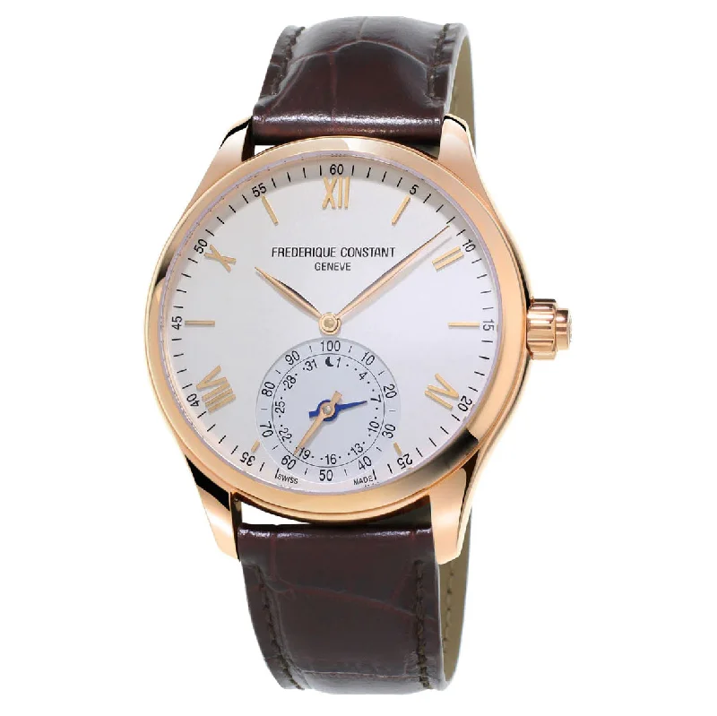 Men's Autumn Design Men's Watches-Frederique Constant Watch Men's Horological Smartwatch Classics Rose Gold FC-285V5B4 Men's Autumn Design Men's Watches-Frederique Constant Watch Men's Horological Smartwatch Classics Rose Gold FC-285V5B4